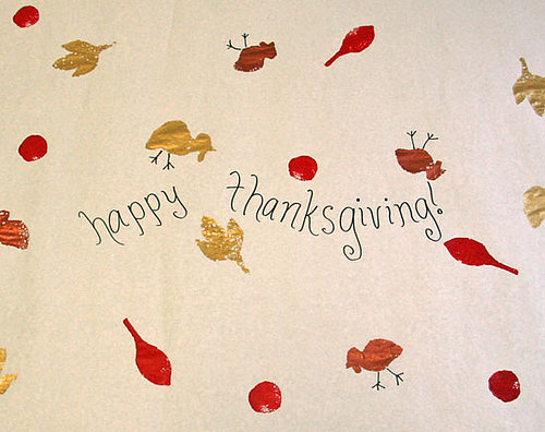 Mommy's Lil Helper: Thanksgiving Tablecloth