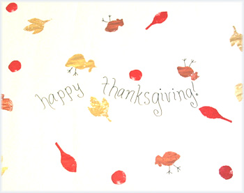 Kidoodles: Thanksgiving Tablecloth