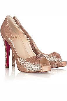 Christian Louboutin Very Prive paillette platforms - NET-A-PORTER.COM