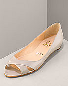 Christian Louboutin Open Toe Flat - Neiman Marcus