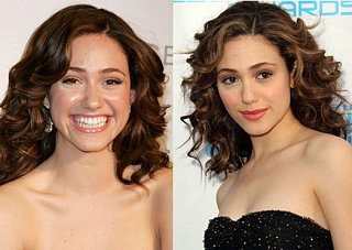 Which Pink Lipstick Looks Better on Emmy Rossum?