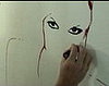 Gwen Stefani Gets Painted... With Lipstick