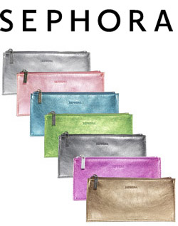 12 Days of Beauty Giveaway: Philosophy Candy Cane Lip Shine and Sephora Brand Metallic Flat Clutch