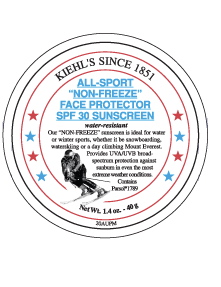 Kiehl's All-Sport Non-Freeze Face Protector review