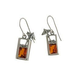TROPICAL PRINT: Tropical Drink Earrings