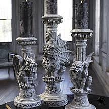 Gargoyle Halloween Candle Holders - Frontgate