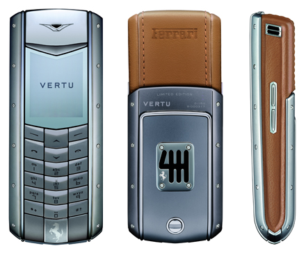 Luxurious Geek: $25,000 Ferrari Phone By Vertu