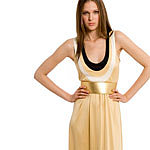 KARA JANX : Silk Combo Dress