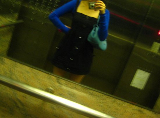 xmas shopping with a splash of blue