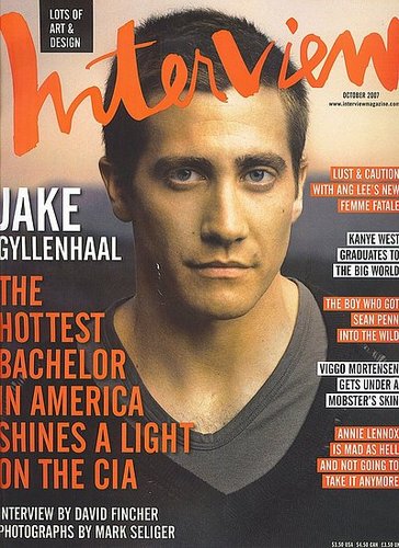 Jake Gyllenhaal for Interview Magazine October 2007