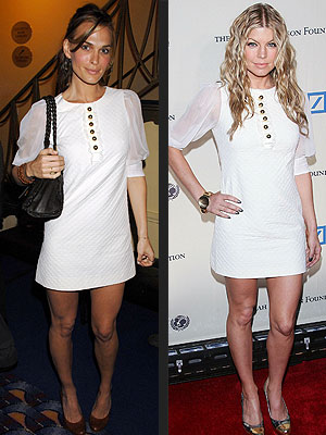 Who wore this better- Molly Sims or  Fergie??