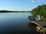 One of the docks at my camp. That's definitely a chair in the water...there was a pretty brutal storm right before I took this