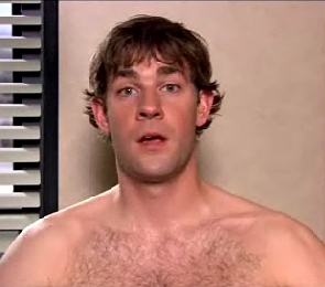 JKrasinski... shirtless? Oh, yeah...