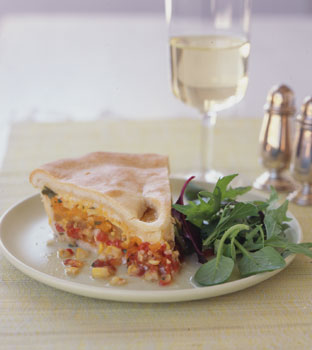Tomato and Corn Pie
