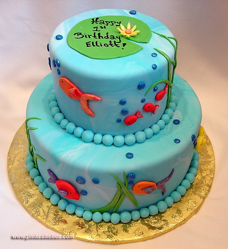 Fish Bowl Cake