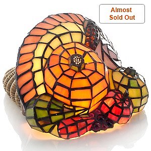 Tiffany-Style Cornucopia Accent Lamp