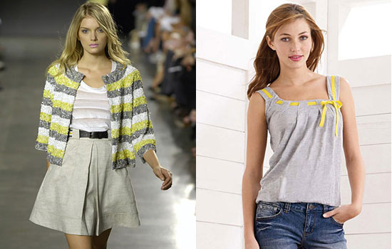 Trend Alert: Pale Yellow and Gray