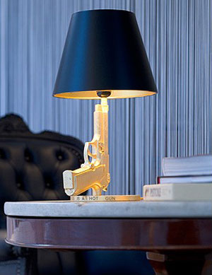 Love It or Hate It? Table Gun Lamp by Philippe Starck 