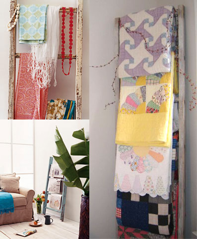 Simple Style: Ladder Rungs As Racks