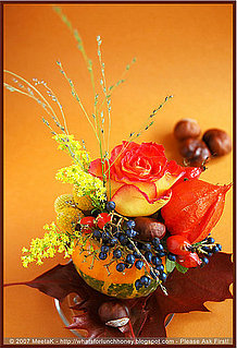 DIY:  Pumpkin Centerpieces