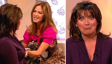 Trinny and Susannah give Lorraine the squeeze