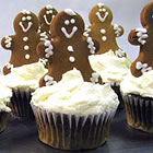  Gingerbread Cupcakes with Cream Cheese Frosting