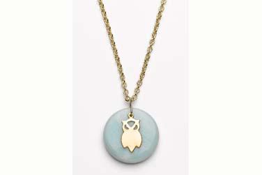 Owl Pendant Necklace by Kris Nations available at Delight.com