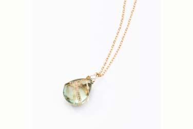 Gold and Amethyst Necklace availavle at Delight.com