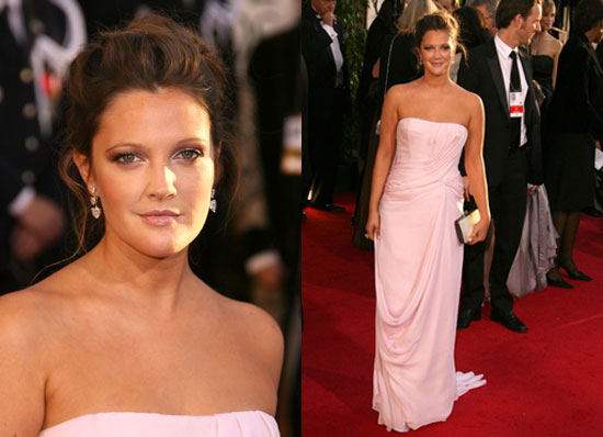 The Golden Globes Red Carpet: Drew Barrymore