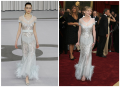 The Oscars Gowns Runway vs. Red Carpet