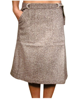 Try on a Tweed Skirt