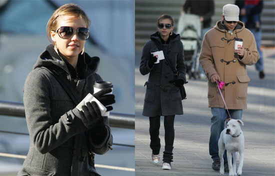 Celebrity Style: Jessica's Cozy Winter Look Celebrity Style: Jessica's Cozy Winter Look
