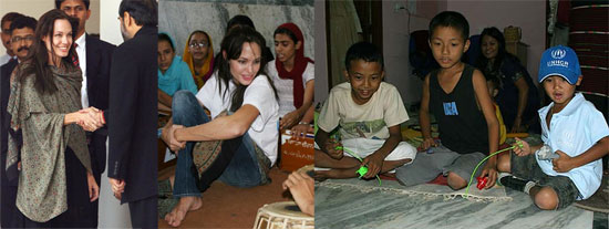 Angelina & Maddox Head to India