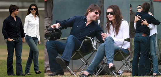 Tom and Katie Arrive in Rome