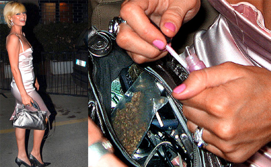 Paris Shows off her Stash?