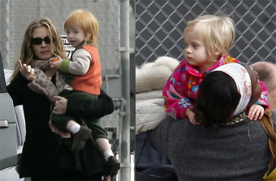 Julia Has Her Hands Full