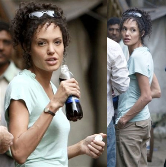 Angelina and Brad Leave Pune Angelina and Brad Leave Pune