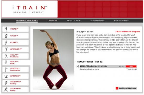Work it at home: i-TRAIN pod casts