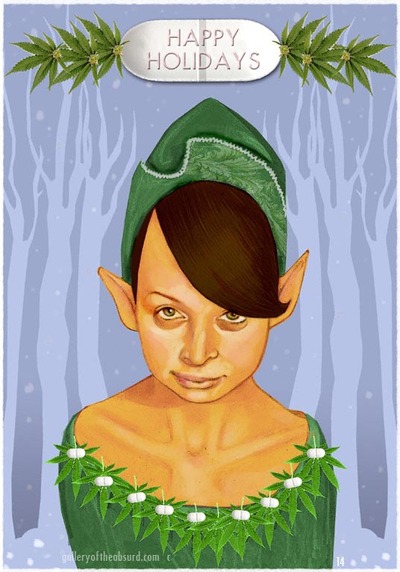 Elfin Nicole Richie Wishes You a Merry Christmas