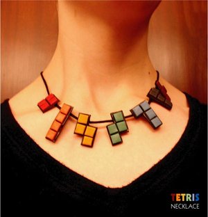 Totally Geeky or Geek Chic? Tetris Necklace