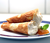 Festive Foods: Krumkaker Filled with Cloudberry Cream Festive Foods: Krumkaker Filled with Cloudberry Cream