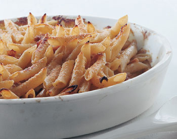 Penne with Parmesan Cream and Prosciutto