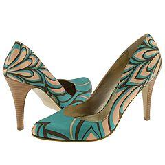 Nine West Lucero (Green Multi Satin) - Dress Shoes