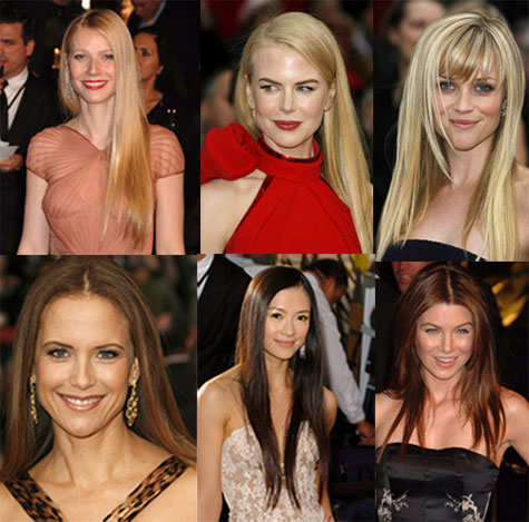 Oscars Hair Trend: Long Straight Hair