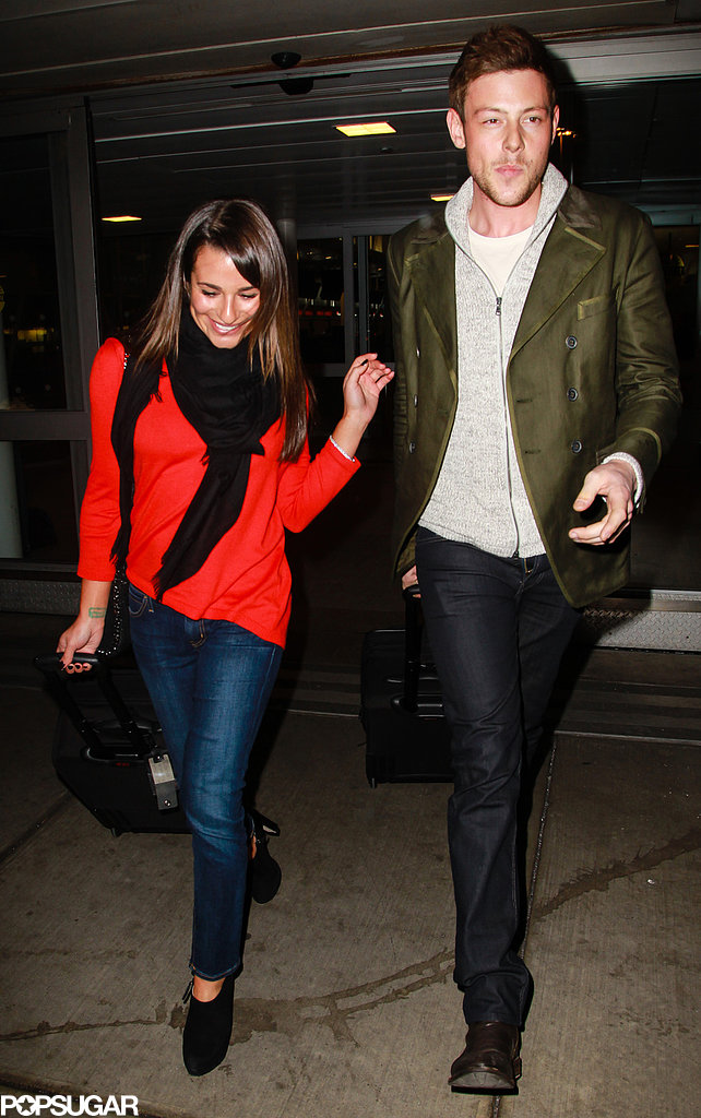 Lea Michele and Cory Monteith Together in NYC | POPSUGAR Celebrity