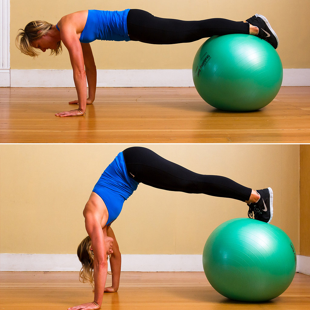 Ball Pike to Plank | 25 Ab-Toning Moves — No Crunches Required ...