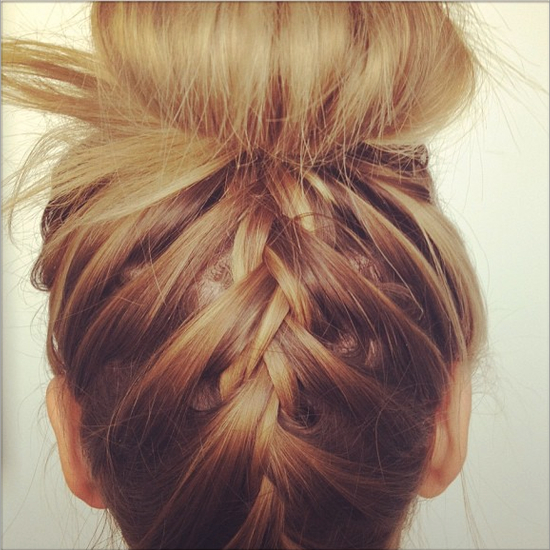 Upside Down Braid Bun | POPSUGAR Beauty