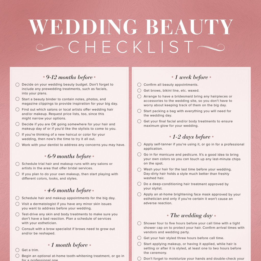 Pre-wedding Beauty Checklist | POPSUGAR Beauty Australia