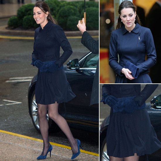 Kate Middleton Navy Blue Outfit | POPSUGAR Fashion