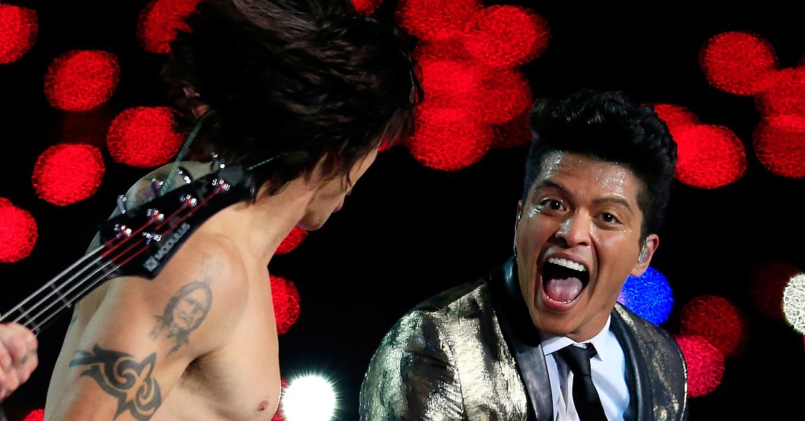 Bruno Mars Performs at Super Bowl Halftime Show | Photos | POPSUGAR